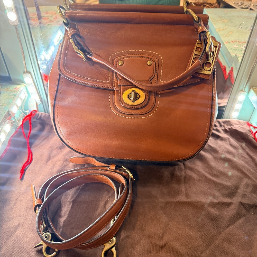 Elegant Brown Leather Women's Bag